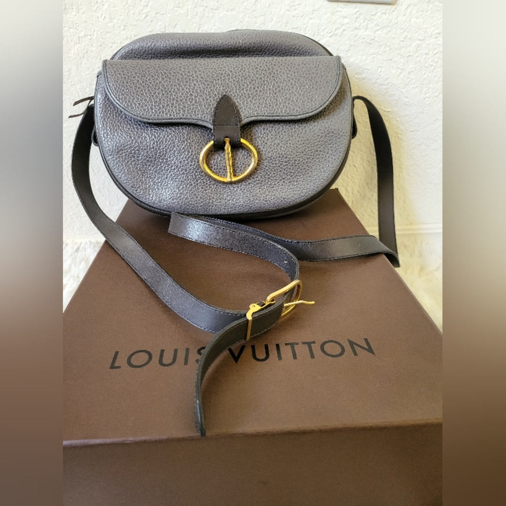Dior Gray Leather Crossbody Bag